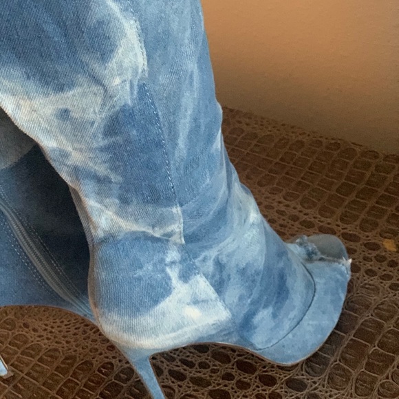 COPY - Knee high open toe boots - Picture 7 of 10